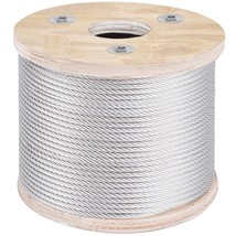 VEVOR Stainless Steel Cable Railing 3/16&quot;x 250ft, Wire Rope 304 Marine Grade, Br - £111.48 GBP