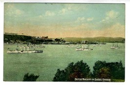 British Warships in Quebec Harbor Private Postcard - £9.46 GBP