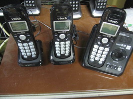 VTech CS6120-31 DECT 6.0 Cordless Phone Digital Answering System,3 Hands... - $29.99