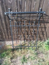 GERMAN COAT AND KEY RACK FOYER POWDER COATED METAL HAT AND JACKET RACK L... - $78.30