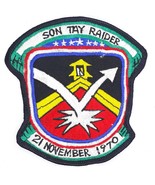 Son Tay Raider 21 November 1970 Sew On Patch 4 1/4&quot;X4 3/8&quot; - £8.00 GBP
