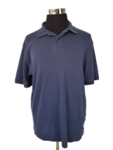 Arrow Polo Shirt Men&#39;s Size  Large  Casual Navy 100% Cotton Knit Activewear - £9.30 GBP