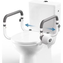 Fsa/Hsa Eligible Toilet Safety Rail For Seniors, Compact Toilet Assistance Rails - £50.75 GBP