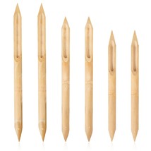 6 Pieces Bamboo Reed Pens Double Head Hard Bamboo Pen Polymer Clay Tool Pottery  - £22.03 GBP