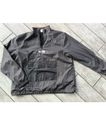 Nike Sportswear Women Woven Jacket Large Windowpane Grid Windbreaker Black - $24.99