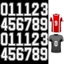 24 Pcs Iron On Numbers, Jersey Heat Transfer Numbers 0 To 9 For Team Uniform Spo - £14.64 GBP