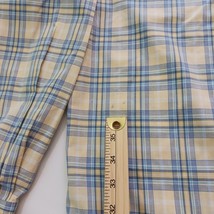 Jos A Bank Executive Collection Men's Yellow & Blue Cotton Button Up Shirt Sz M image 3