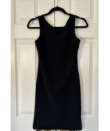 Saks Fifth Avenue Womens Sleeveless Sheath Dress Black Size Small - $30.07 CAD