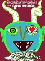 7599.Estudio amueblado.spanish film.devil&#39;s mask with horn.POSTER.art wa... - $17.10+