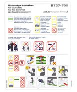 MALEV HUNGARIAN AIRLINES | 737-500 | 2003 | Safety Card - $5.00