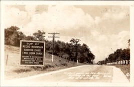 RPPC Maryland West of Grantsville Top Negro Mtn National Hwy Rte 40 Postcard X16 - £23.64 GBP