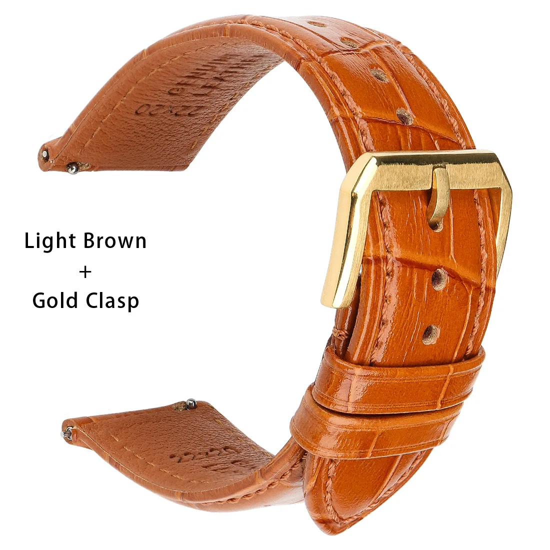 Fashion Brown Black Leather Watch Strap 18mm 20mm 22mm 24mm Men Women Watchband  - £27.26 GBP