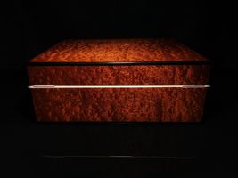Elie Bleu Dappled Sepele  Humidor 75 count NIB Made in France image 11