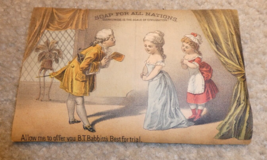 Vintage 1870s VTC Trade Card BT Babbitt Soap for All Nations - $22.77