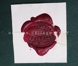 antique MERCHANTS UNION EXPRESS WINCHESTER original WAX SEAL - £27.05 GBP