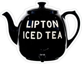 Lipton Iced Tea Kettle Laser Cut Metal Advertising Sign - $69.95
