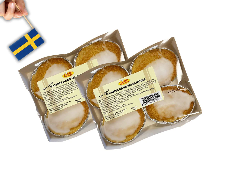 2 Boxes Sanjo Old fashioned Mazarin 220g (7.76os), Gammeldags, Swedish fika - $17.95