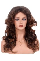STfantasy 70s Feathered Wigs Disco Costume Blonde Natural Wig for Women Girls... - £14.82 GBP