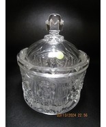 Christmas Nutcracker ballet crystal clear covered candy jar Germany - $102.37 CAD