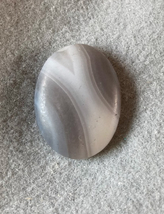 Botswana Agate Cab 40x30mm, 30x40mm stone gray cabochon  - $7.00