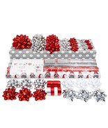 Special Bowcasions Gnome Christmas Holidays Gift Wrapping Set Bows Ribbo... - €25,41 EUR