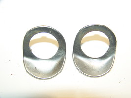 1965 Dodge Monaco Polara Windshield Wiper Post Bezels Oem Pair Plymouth - £53.82 GBP