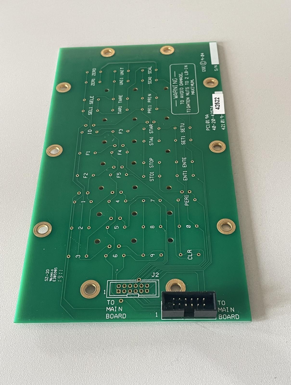 GSE PC1019A Keypad Circuit Board 40-20-42524  - $41.50