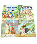 Disney Read Along Book Lot Three Little Pigs Snow White Marry Poppins La... - $283.33 MXN