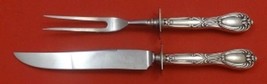 Victoria aka Florence by Frank Whiting Sterling Silver Steak Carving Set 2pc 11&quot; - £86.25 GBP