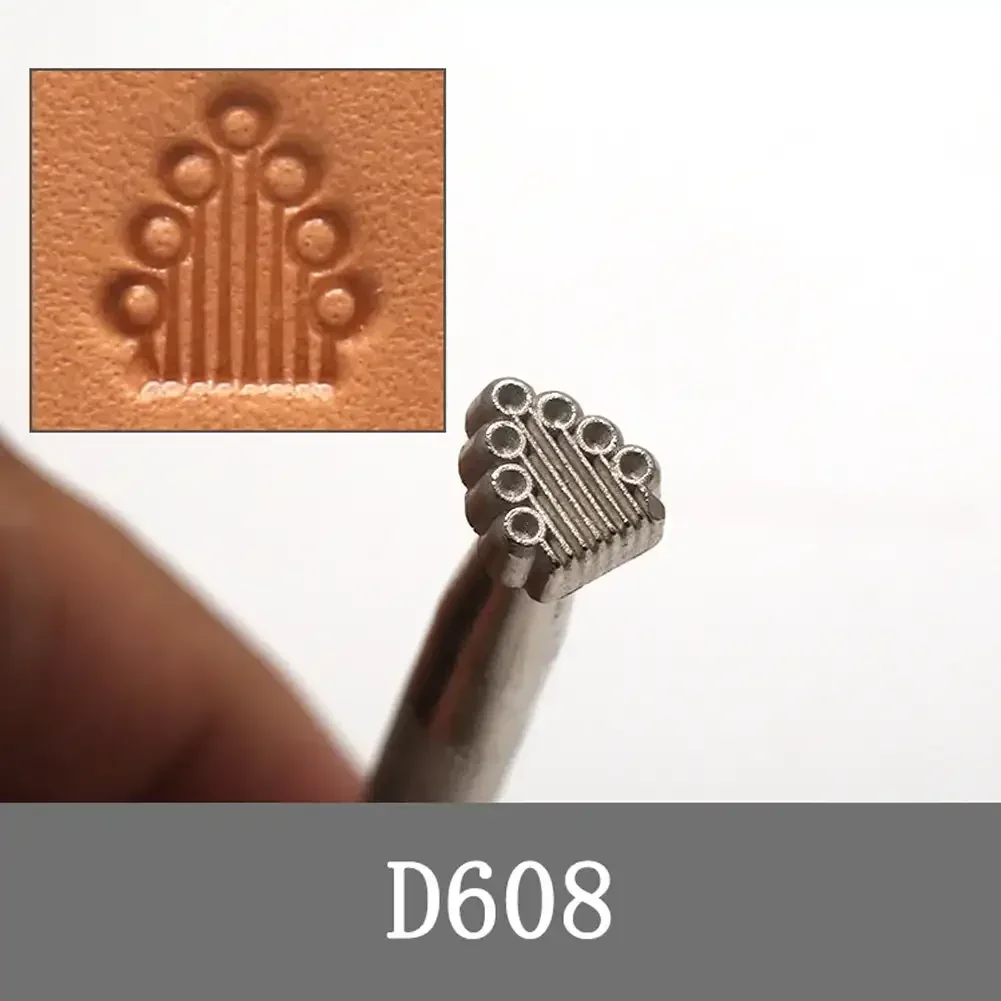 Metal Leather Working Saddle Making Tools Carving Craft Stamps Kit -D608 - €5,90 EUR