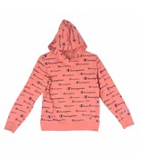 CHAMPION Girl&#39;s L All-Over Print French Terry Hoodie Sweatshirt with Poc... - $21.02 CAD