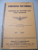 1943 WW2 Navy Aeronautics Forming Methods Booklet 5 - $460.95 MXN