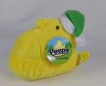 Peeps Chick Plush Yellow Santa Hat Green Christmas With Tag 2014 Rare - $12.99