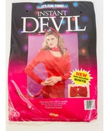 Halloween Instant Devil Kit By Fun World Horns Tail Bow Tie # 9128 Red C... - £18.98 GBP