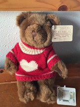 Russ Heartwarmer Fully Jointed Brown Plush Stuffed Teddy Bear from the Past with - £6.90 GBP