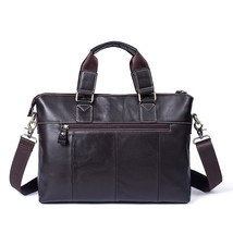 Men Briefcases Genuine Leather Laptop Bags Business Briefcases Bag Men Messenger - £72.74 GBP