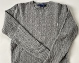 Polo Ralph Lauren Sport Pullover Cable Knit Lambs Wool Sweater - Size L ... - $38.69