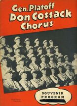 General Platoff Don Cossack Chorus Souvenir Program &amp; Program 1941 - $34.61