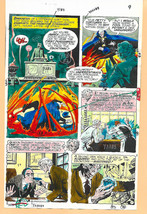 Original 1975 Phantom Stranger 38 page 9 DC comic book color guide art:J... - $55.29