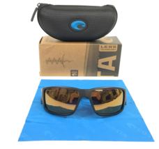 Costa Sunglasses Blackfin PRO 06S907814 Matte Black Wrap with Gold Mirror 580G - £152.90 GBP