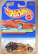 1998 Hot Wheels #754 Treasure Hunt Series 6/12 SALTFLAT RACER Black/Gold w/5 Sp - £11.40 GBP
