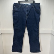 Wrangler Jeans Mens 44x32 Blue Cowboy Cut Slim Stretch Denim Dark Wash EUC - £19.54 GBP