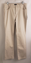 Women&#39;s NYDJ Jeans Marilyn Straight Lift Tuck Technology Pants Clay Size 14 NWT - £100.76 GBP