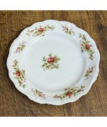 Johann Haviland Bread &amp; Butter Plate Pink Floral Vintage Bavaria - $9.90