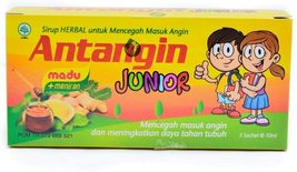 Antangin Junior Herbal Syrup with Honey 5 sachets @ 10 ml, 2 Boxes - $28.24