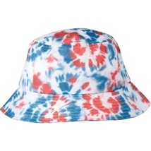 Claires Bucket Hat Tie Dye Red White Blue Youth One Size Patriotic Summer - £11.77 GBP