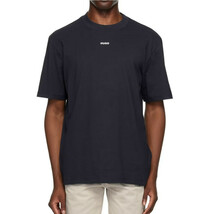Hugo Boss Men&#39;s Short Sleeve HUGO Center Small Logo Jersey T-Shirt Dark ... - $44.12