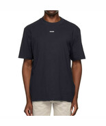 Hugo Boss Men&#39;s Short Sleeve HUGO Center Small Logo Jersey T-Shirt Dark ... - $60.44 CAD
