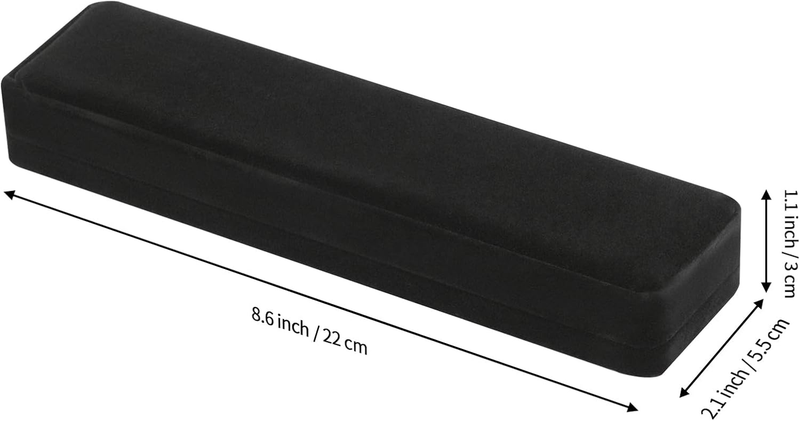 LETURE 4 Pieces Velvet Bracelet Necklace Pendant Jewelry Box, Small Long Jewelry Item image 4