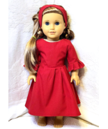 NEW! Red DRESS &amp; Headband ~ Clothes for 18&quot; American Girl Dolls ~ FREE Ship - £11.64 GBP